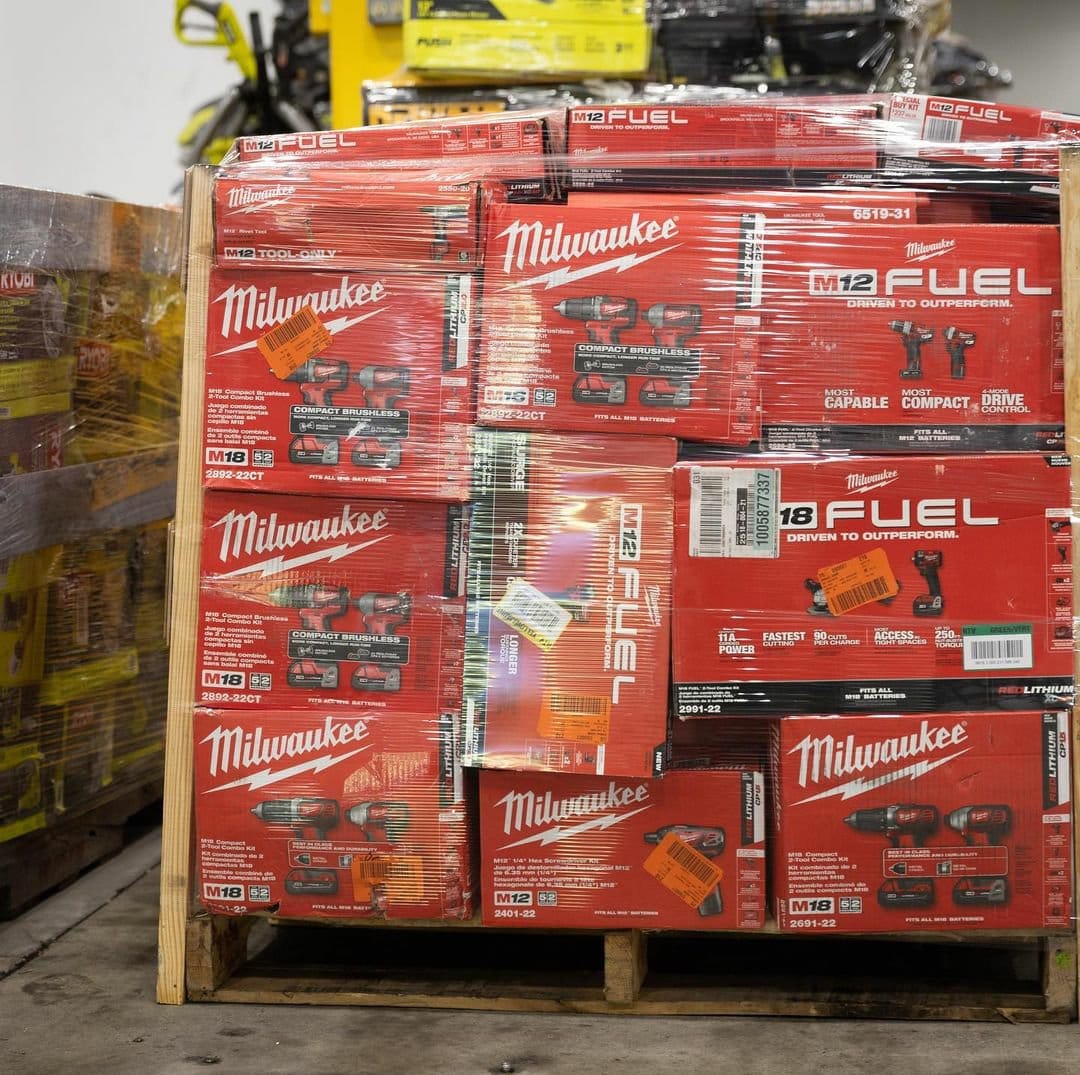 Palette de 35 à 40 outils DeWalt, Ryobi et Milwaukee — foto 4